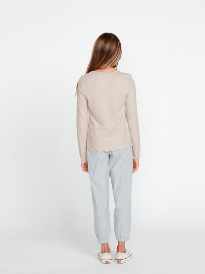 Girls Lived In Lounge Thermal Long Sleeve Top