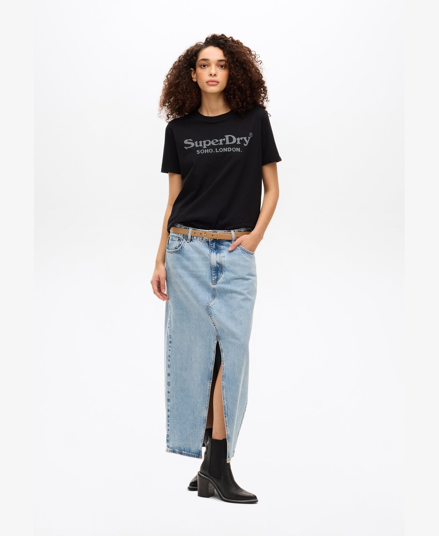 Venue Metallic Graphic Tee | Black