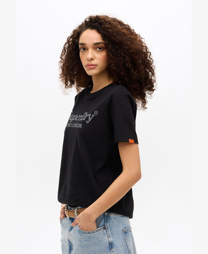 Venue Metallic Graphic Tee | Black