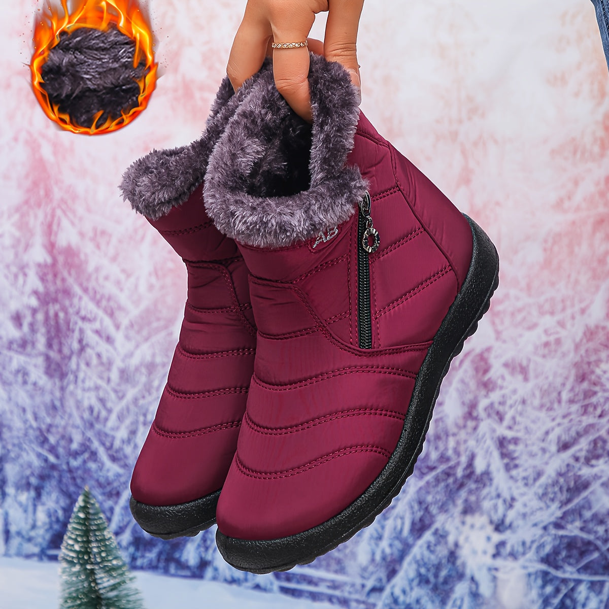 🔥Hot Sale 50% OFF - Women's Cozy Winter Waterproof Anti-Slip Orthopedic Boots