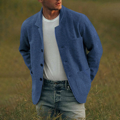 CLEARANCE SALE Men's Solid Color Fashion Jacket Coat Casual Jacket Coat