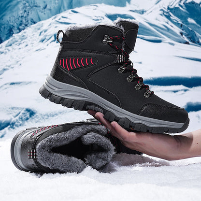 (Limited Time Event 49% OFF) Men Winter Waterproof and Cold Warm Snow Boots Orthopedic Arch Support Wide Toe Work Boots