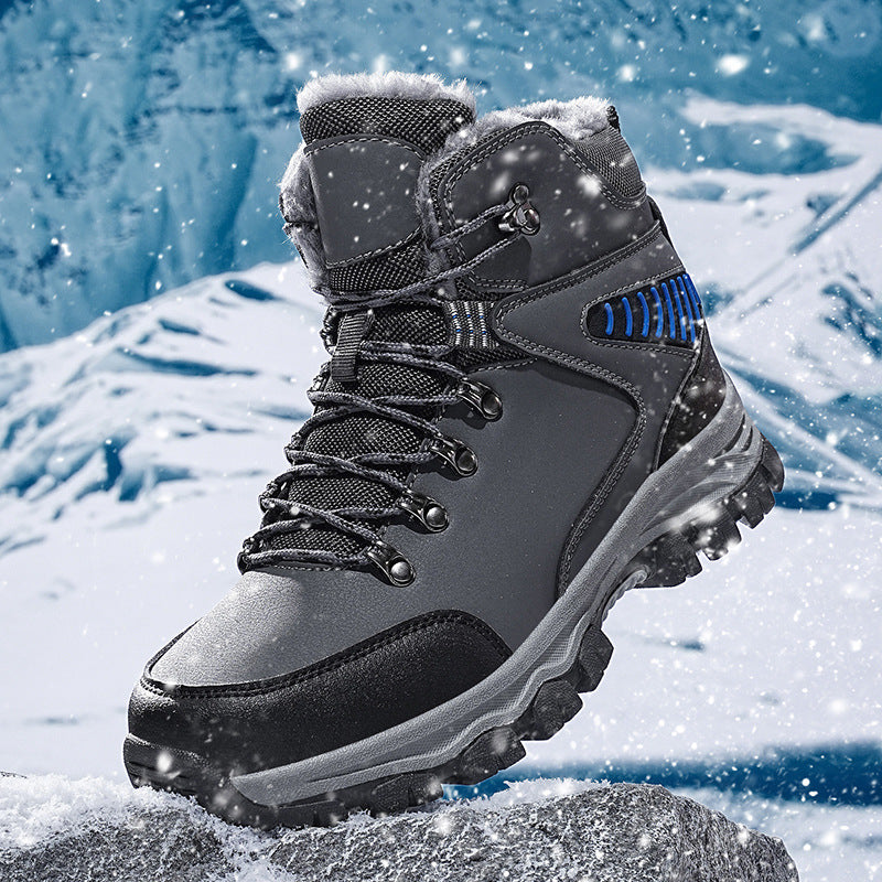(Limited Time Event 49% OFF) Men Winter Waterproof and Cold Warm Snow Boots Orthopedic Arch Support Wide Toe Work Boots