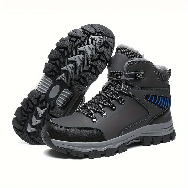 (Limited Time Event 49% OFF) Men Winter Waterproof and Cold Warm Snow Boots Orthopedic Arch Support Wide Toe Work Boots