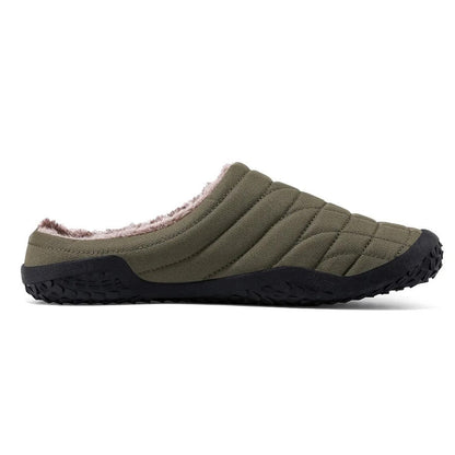 (Limited Time Sale 49%off)Men slippers home winter indoor warm plush shoes thick bottom waterproof leather house slippers cotton shoes