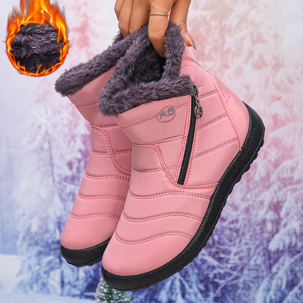 🔥Hot Sale 50% OFF - Women's Cozy Winter Waterproof Anti-Slip Orthopedic Boots