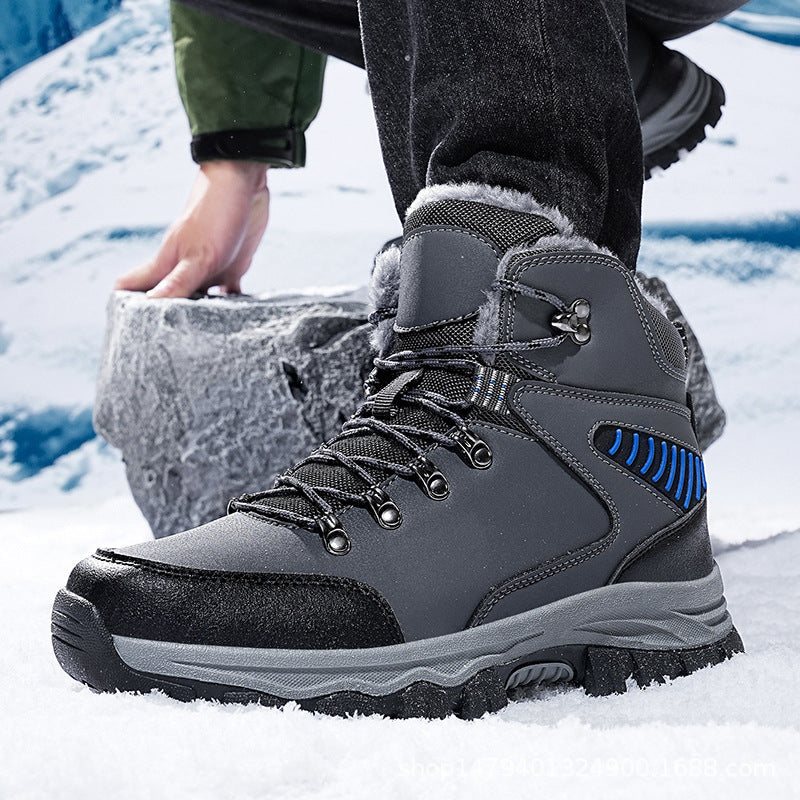 (Limited Time Event 49% OFF) Men Winter Waterproof and Cold Warm Snow Boots Orthopedic Arch Support Wide Toe Work Boots