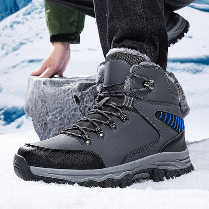 (Limited Time Event 49% OFF) Men Winter Waterproof and Cold Warm Snow Boots Orthopedic Arch Support Wide Toe Work Boots