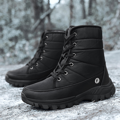 (Limited Time 70% Discount Event) Men's 2024 Winter New Ankle Support Wide Toe Snow Boots Orthopedic Arch Support Warm Anti-puncture Waterproof Non-slip Hiking Boots