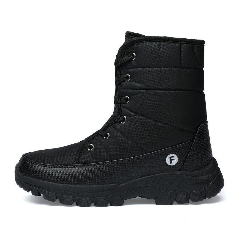 (Limited Time 70% Discount Event) Men's 2024 Winter New Ankle Support Wide Toe Snow Boots Orthopedic Arch Support Warm Anti-puncture Waterproof Non-slip Hiking Boots