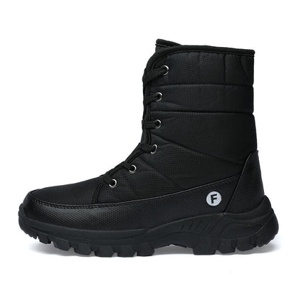 (Limited Time 70% Discount Event) Men's 2024 Winter New Ankle Support Wide Toe Snow Boots Orthopedic Arch Support Warm Anti-puncture Waterproof Non-slip Hiking Boots