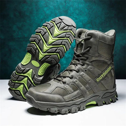 (imited Time Discount 49% off) Men's Lightweight  Breathable Durable Anti-slip Hiking Boots Combat Army Boots Work Boots