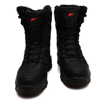 Dallader Men's Comfortable Waterproof Warm Fleece Snow Boots