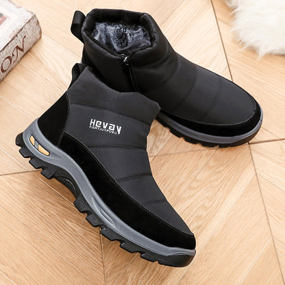 (Limited Time 49% Discount Event) Men's Orthopedic Arch Support Wide Toe Snow Boots Comfortable Waterproof Non-slip Warm Work Shoes