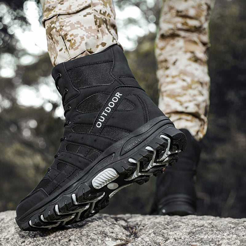 (imited Time Discount 49% off) Men's Lightweight  Breathable Durable Anti-slip Hiking Boots Combat Army Boots Work Boots