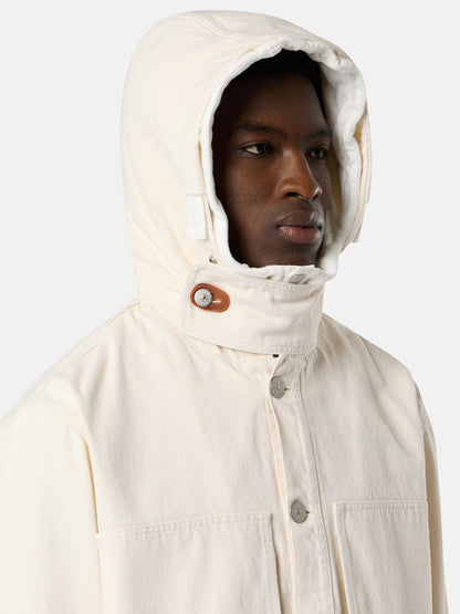 Q100001 NATURAL COTTON GABARDINE_STONE ISLAND RAW BEAUTY